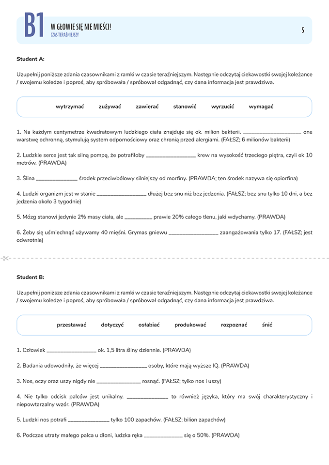 odkryj czasownik example page